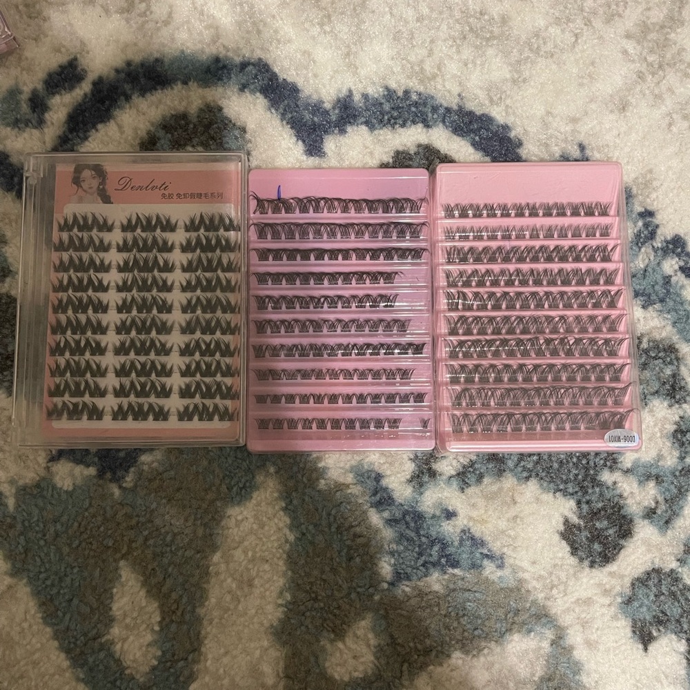 Cluster Lash Trays - Black Individual Eyelash Extensions